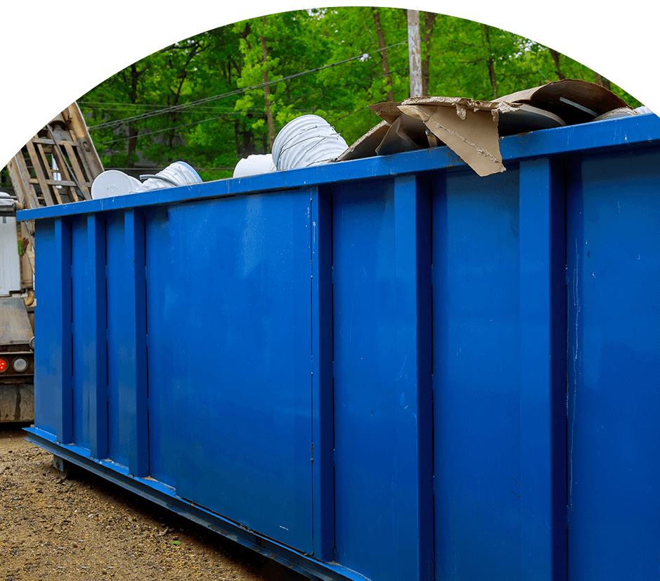 Der Müllcontainer zum Sperrmüll entsorgen